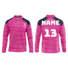 Next Print Ipl Rajasthan Customisable Polo neck Full Sleeves jersey - Next Print