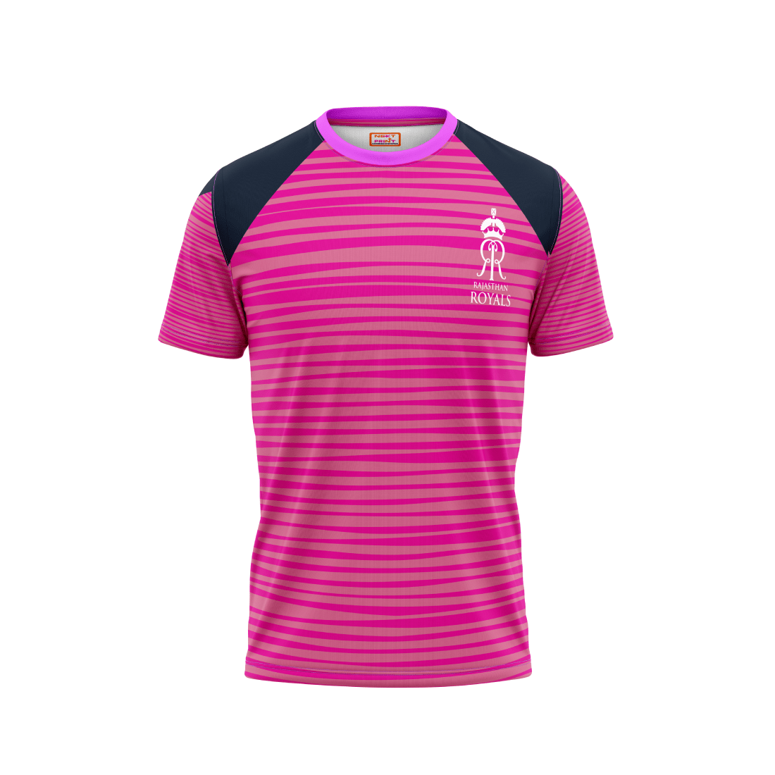Next Print Ipl Rajasthan Customisable round neck jersey - Next Print