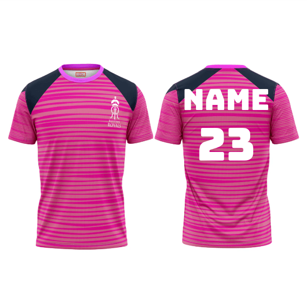 Next Print Ipl Rajasthan Customisable round neck jersey - Next Print