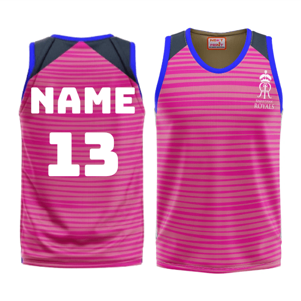 Next Print Ipl Rajasthan Design Basketball Jersey - Next Print