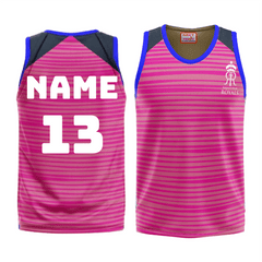 Next Print Ipl Rajasthan Design Basketball Jersey - Next Print