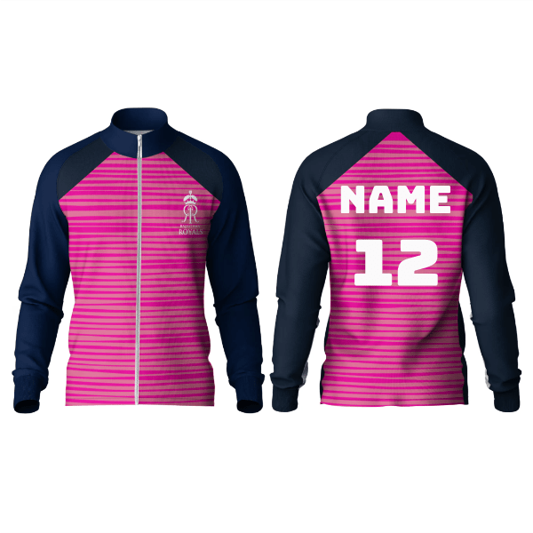 Next Print Ipl Rajasthan High Neck Polo Customized Jacket - Next Print