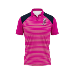 Next Print Ipl Rajasthan Printed Polo Collar Jersey. - Next Print