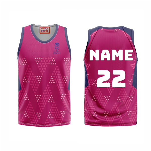 Next Print Ipl Rajasthan Royals Printed Basketball Jersey - Next Print