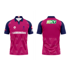 Next Print Ipl Rajasthan Royals Printed Polo Collar Jersey - Next Print