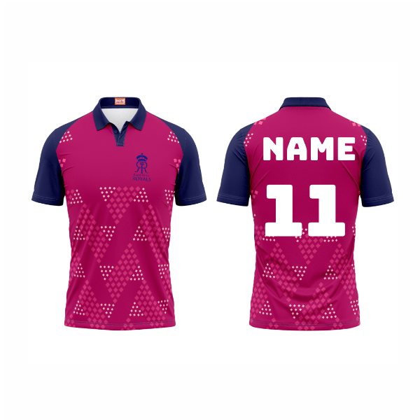 Next Print Ipl Rajasthan Royals Printed Polo Collar Jersey - Next Print