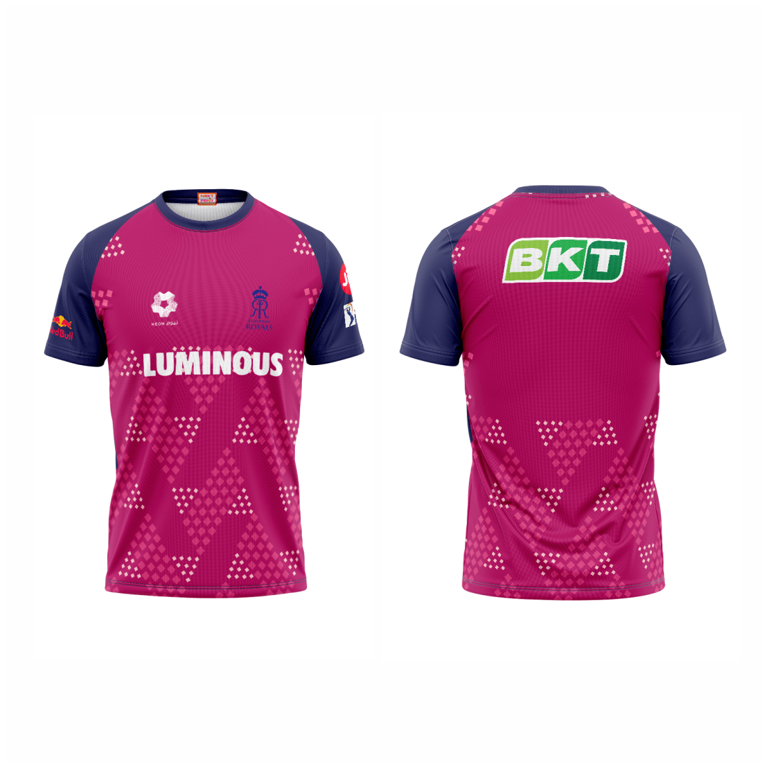 Next Print Ipl Rajasthan Royals Printed Round Neck Jersey - Next Print