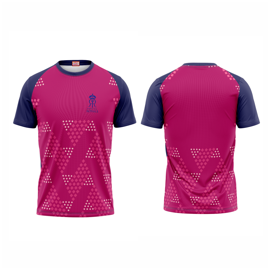 Next Print Ipl Rajasthan Royals Printed Round Neck Jersey - Next Print