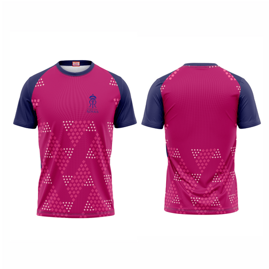 Next Print Ipl Rajasthan Royals Printed Round Neck Jersey - Next Print