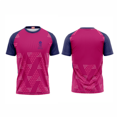 Next Print Ipl Rajasthan Royals Printed Round Neck Jersey - Next Print