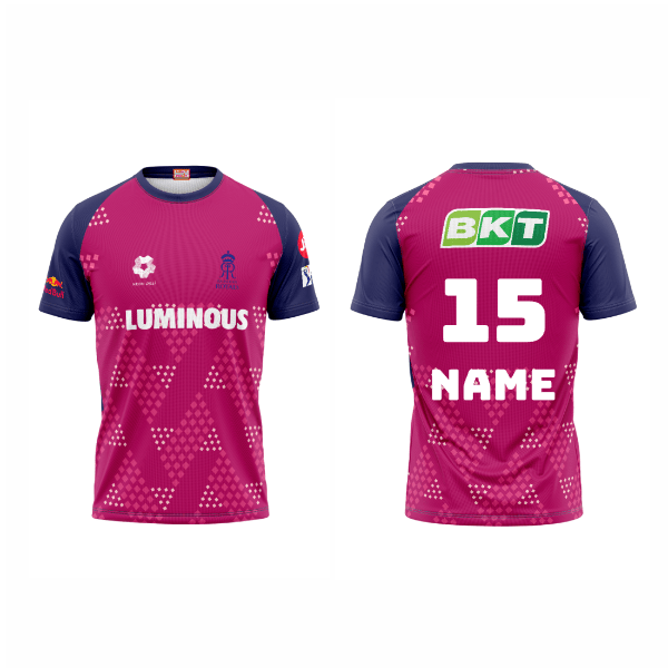 Next Print Ipl Rajasthan Royals Printed Round Neck Jersey - Next Print