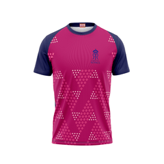 Next Print Ipl Rajasthan Royals Printed Round Neck Jersey - Next Print