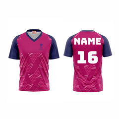Next Print Ipl Rajasthan Royals Printed V Neck Jersey - Next Print
