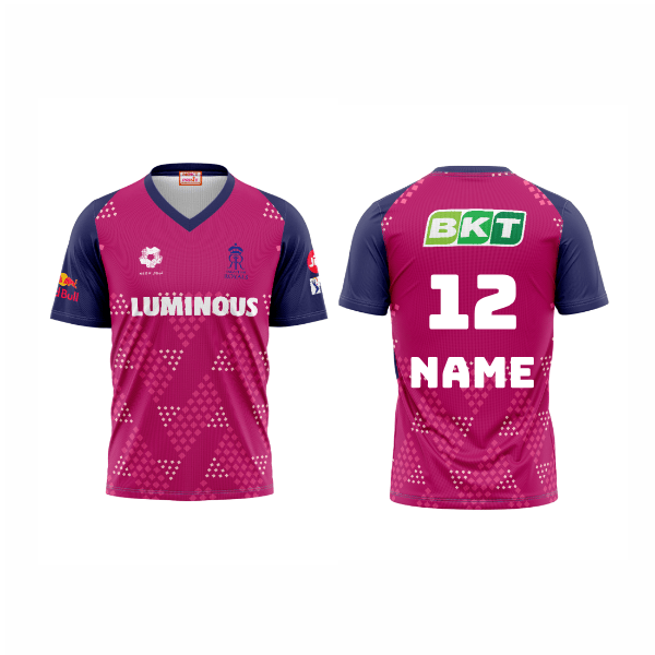 Next Print Ipl Rajasthan Royals Printed V Neck Jersey - Next Print