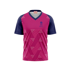 Next Print Ipl Rajasthan Royals Printed V Neck Jersey - Next Print