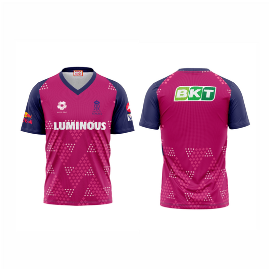 Next Print Ipl Rajasthan Royals Printed V Neck Jersey - Next Print