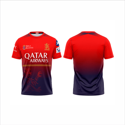 Next Print Ipl Royal Challengers Bengaluru Printed round neck Jersey - Next Print