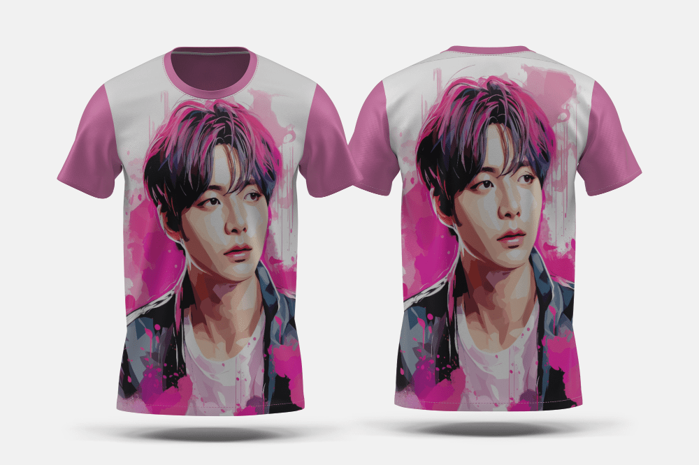 Next Print Jungkook BTS singer on stage performance Printed t-shirt - Next Print