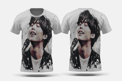 Next Print Jungkook BTS singer performance vector art Printed t-shirt - Next Print