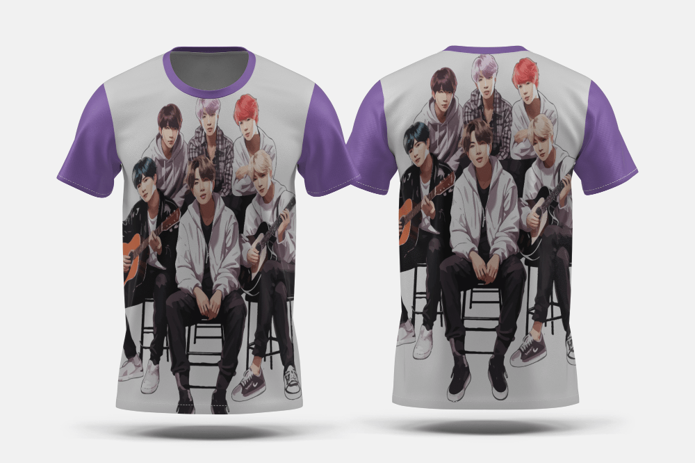 Next Print K - pop cool sticker design vector art Printed t-shirt - Next Print