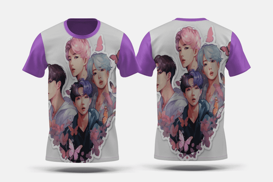 Next Print K - pop cool sticker design vector art Printed t-shirt - Next Print