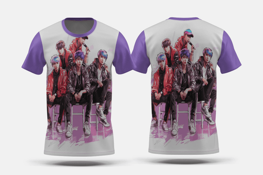 Next Print K - pop cool sticker design vector art Printed t-shirt - Next Print