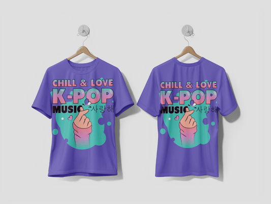 Next Print K - pop music concept Printed t-shirt - Next Print