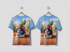 NEXT PRINT Lord Krishna Design printed t-shirt - Next Print