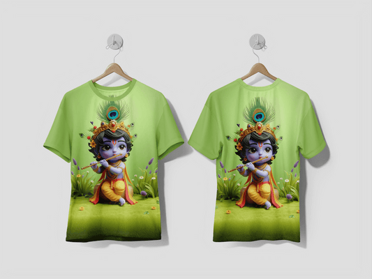 NEXT PRINT Lord Krishna Design printed t-shirt - Next Print