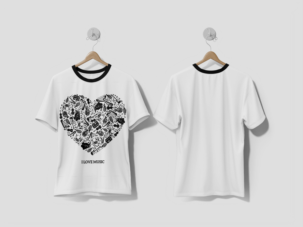 Next Print Love Music Concept design Printed T-shirts - Next Print