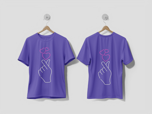 Next Print Love Neon Signs Style Text Vector Printed t-shirt - Next Print