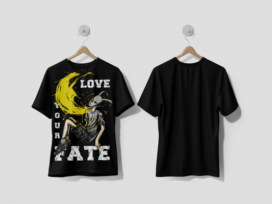 Next Print LOVE YOUR FATE ILLUSTRATION DESIGN printed t-shirt - Next Print