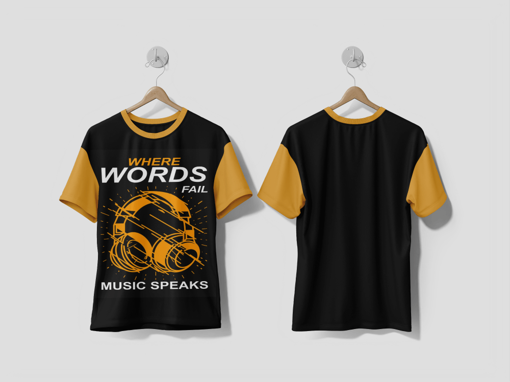 Next Print Music illustration for t shirt design Printed T-shirts - Next Print