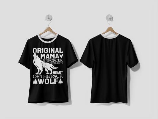 NEXT PRINT Original Mama Enforcer Resilient Heart colorful Graphic T-Shirt design - Next Print