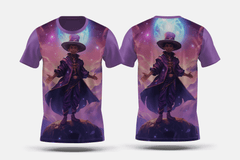 Next Print Portrait of fantasy wizard character Printed t-shirt - Next Print