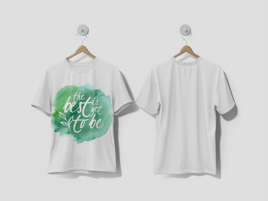 Next Print Positive message on watercolor stain printed t-shirt - Next Print