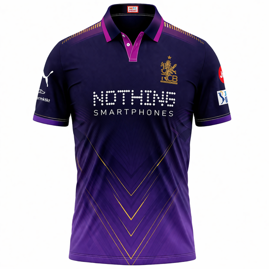 Next Print Purple Cricket Jersey RCB Style – Custom Name & Number Sublimation Sports T-Shirt India