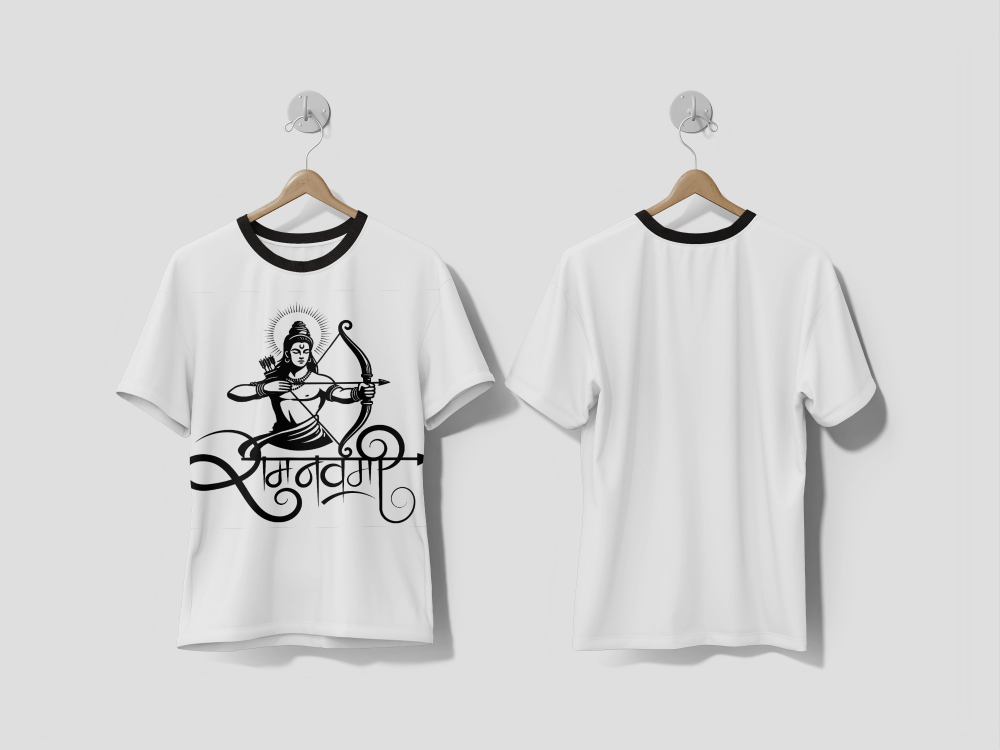 NEXT PRINT Ram namavi festival greeting design t-shirt - Next Print