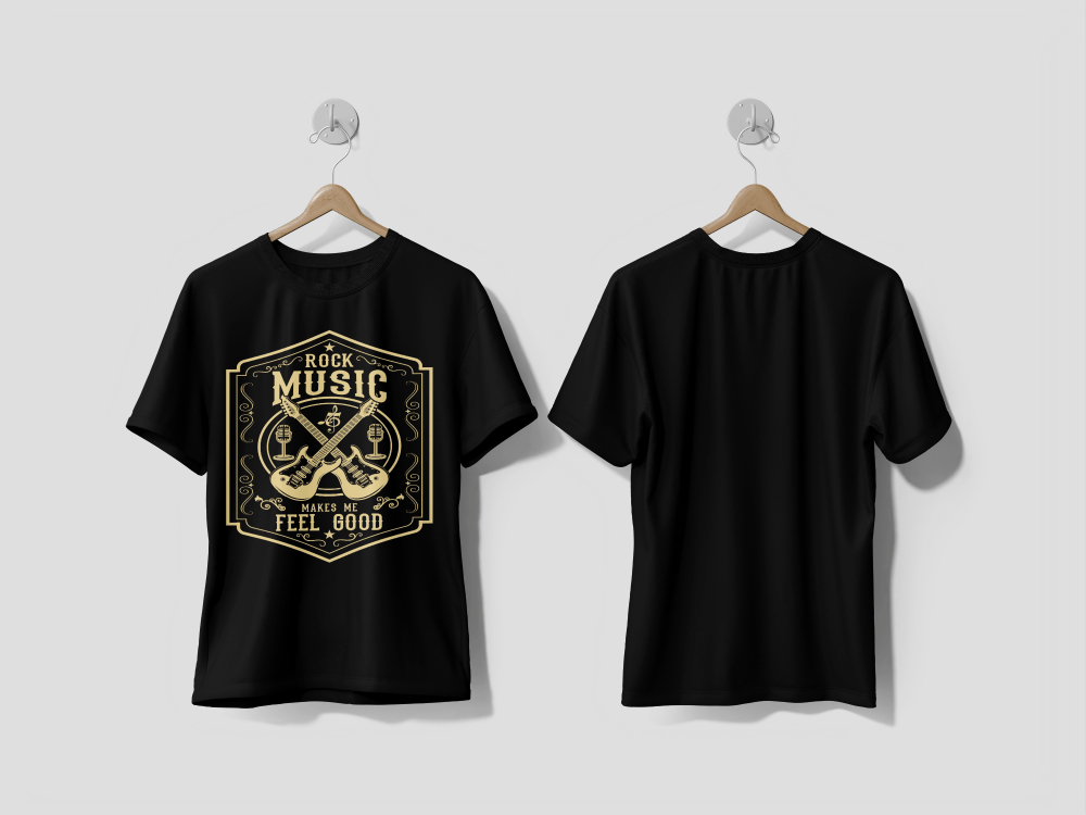 Next Print Rockstar Music's colorful typography Vector art illustration Slogan graphic for t-shirt design Printed T-shirts - Next Print