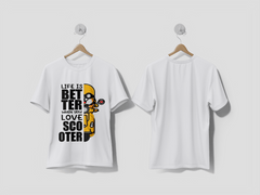 Next Print Scooter typography design Printed t-shirt - Next Print