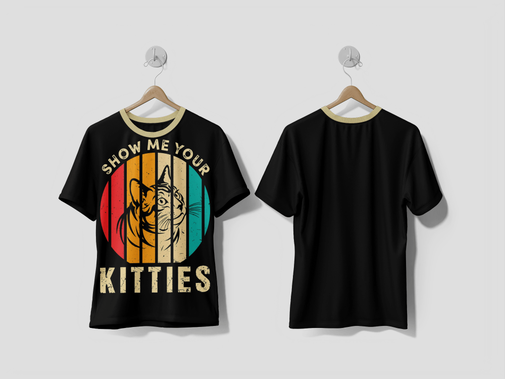NEXT PRINT Show me your kitties t shirt design Printed t-shirt - Next Print