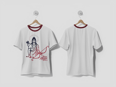 NEXT PRINT Shree Ram Navami festival greeting with lord ram illustration design t-shirt - Next Print