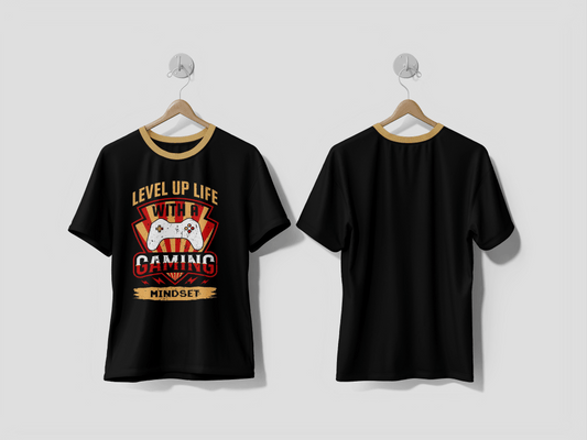 NEXT PRINT Vintage typography gaming t shirt template design with creative motivation quote and vector shape Design t-shirt - Next Print