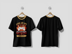 NEXT PRINT Vintage typography gaming t shirt template design with creative motivation quote and vector shape Design t-shirt - Next Print