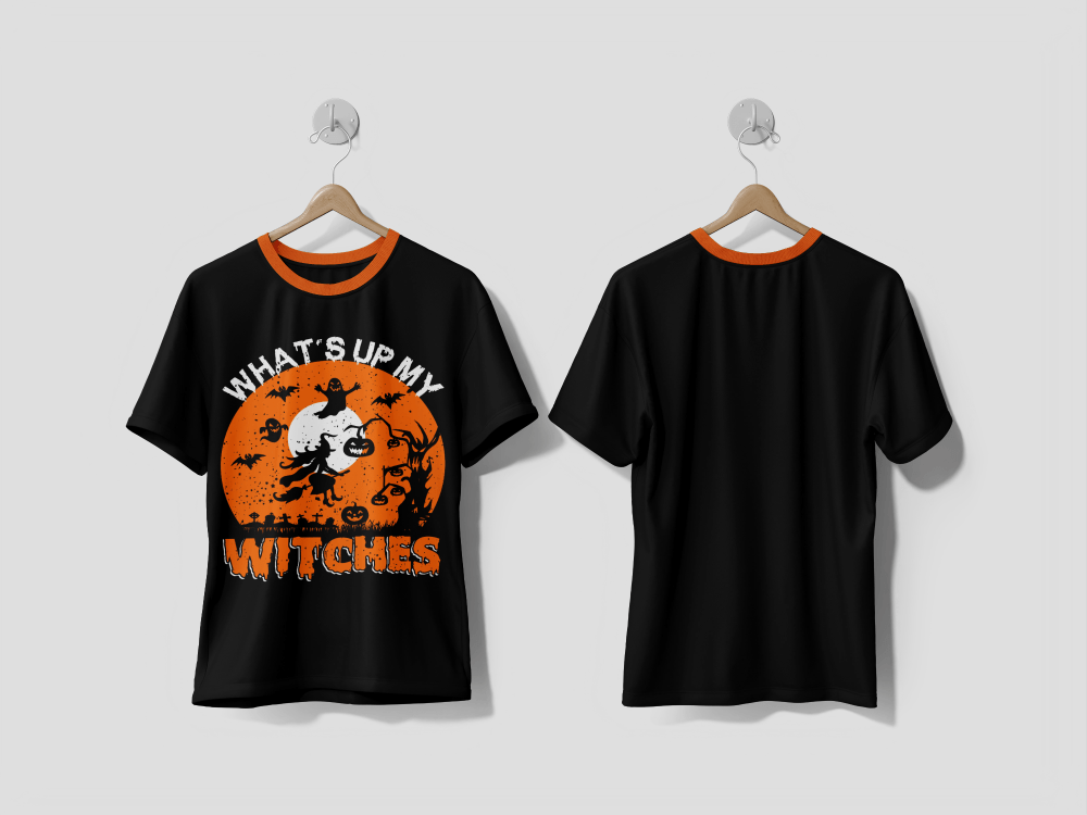 Next Print What's Up My Witches, Halloween SVG t-shirt design Printed t-shirt - Next Print