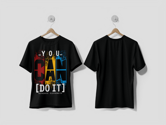 Next Print You can do it, slogan typography graphic design for print t shirt illustration vector printed t-shirt - Next Print