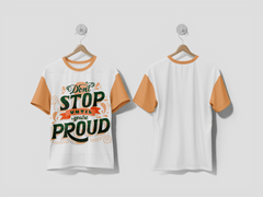 Next PrintDon't stop until you're proud lettering printed t-shirt - Next Print