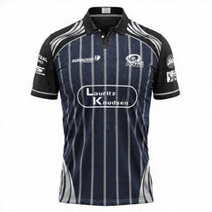 Next Print Navy Blue Striped Custom Cricket Jersey – Personalized Name Number Team Jersey | Premium Sublimation Sports Wear India