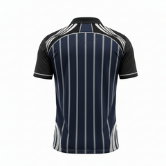 Next Print Navy Blue Striped Custom Cricket Jersey – Personalized Name Number Team Jersey | Premium Sublimation Sports Wear India