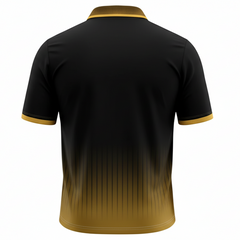 NextPrint RCB Black Gold Gradient Jersey – Premium Player Version Cricket T-Shirt